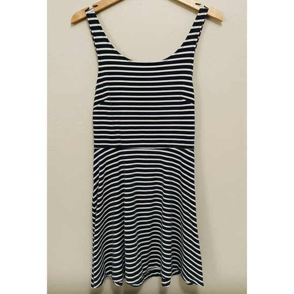 American Eagle Stretch Fit Flare Striped Mini Dress - Picture 3 of 8